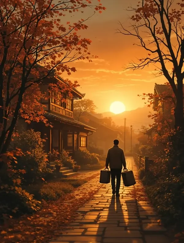 黄果魔改《回家的路》封面 - 家庭温情治愈情感短剧