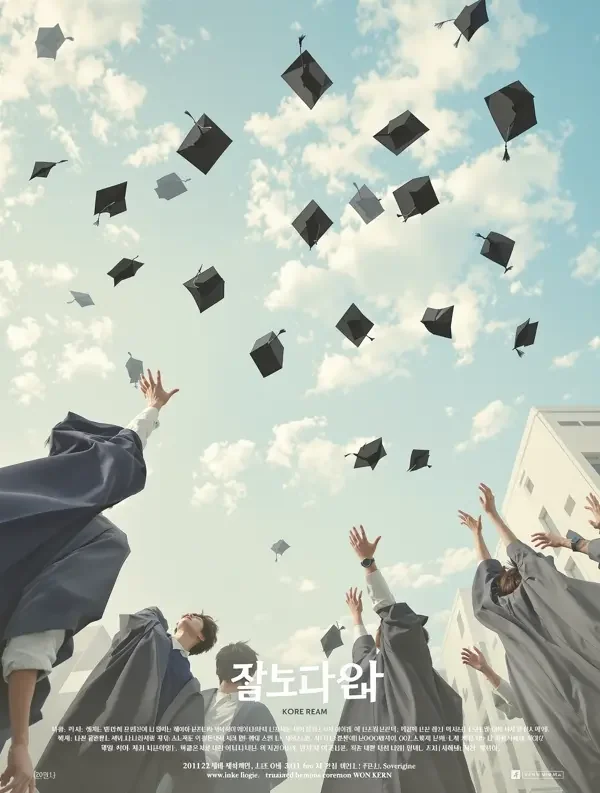 黄果魔改《毕业那天》封面 - 校园青春治愈情感短剧